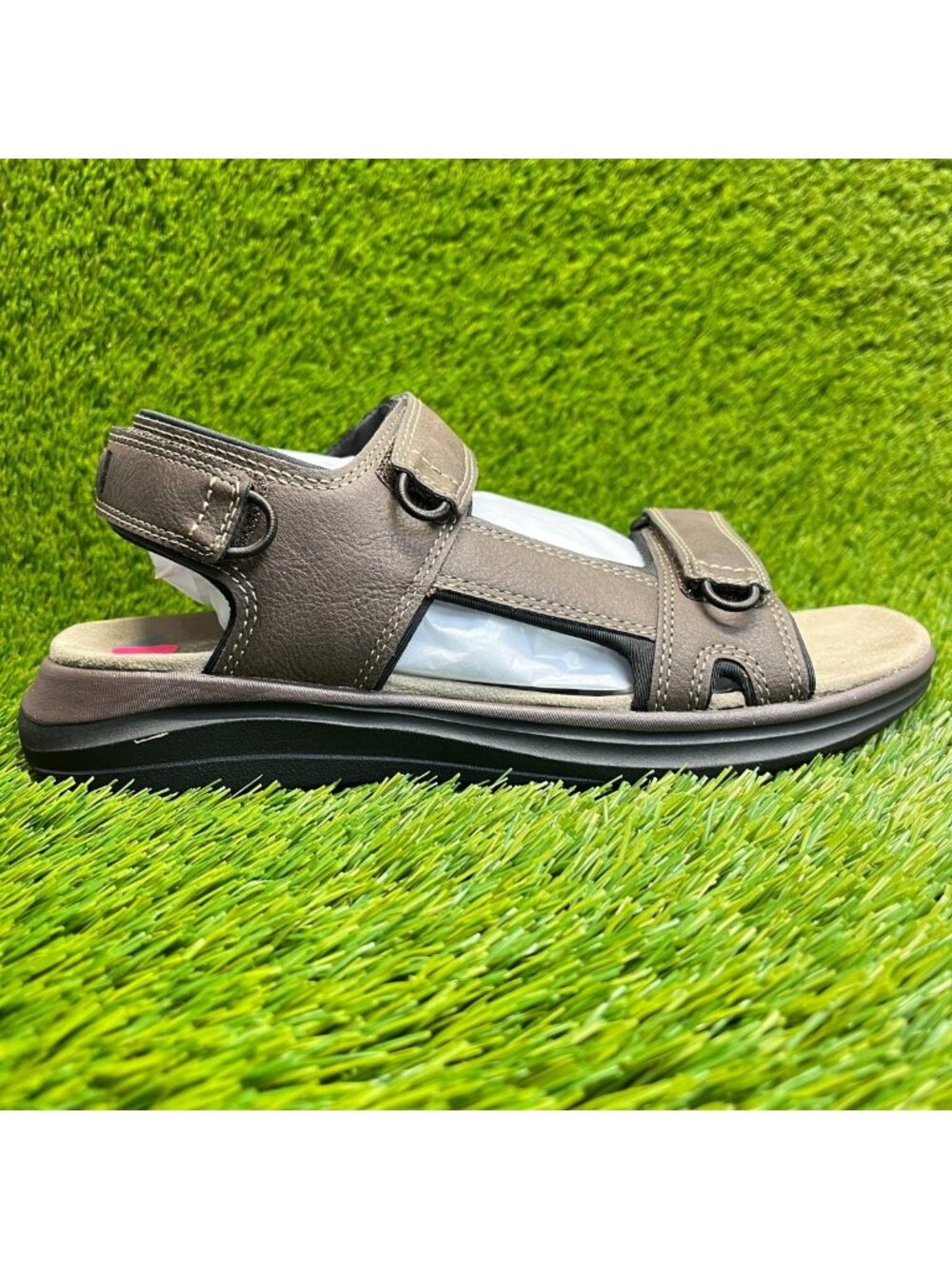 Dockers Bradburn Mens Size 8W Brown Black Beach Walking Casual Sport Sandals